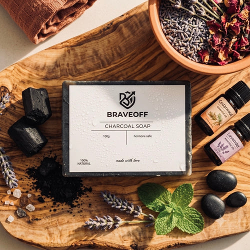 Charcoal soap