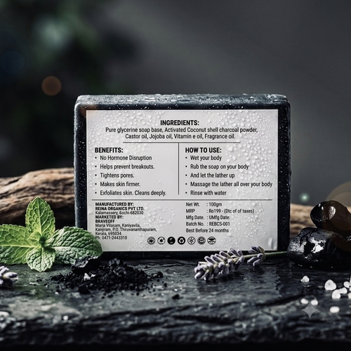 Charcoal soap