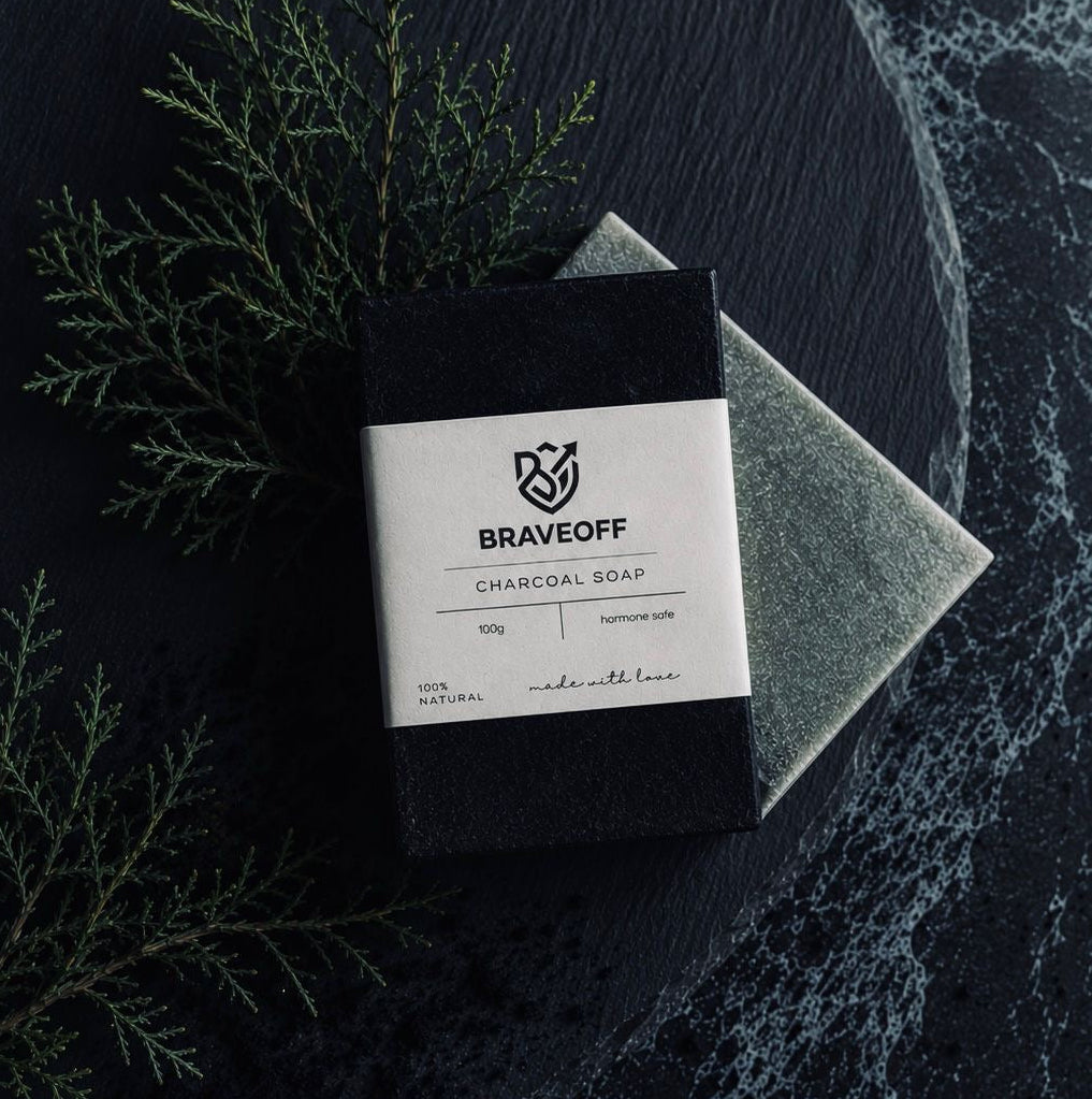 Charcoal soap